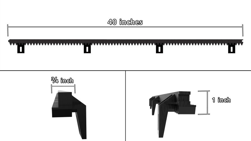 Nylon Gear Rack (13.12ft) – Bild 5