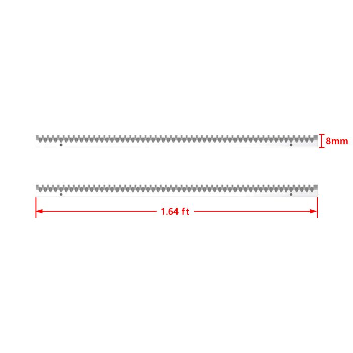 Steel Gear Rack (3.28ft) - Imagem 2