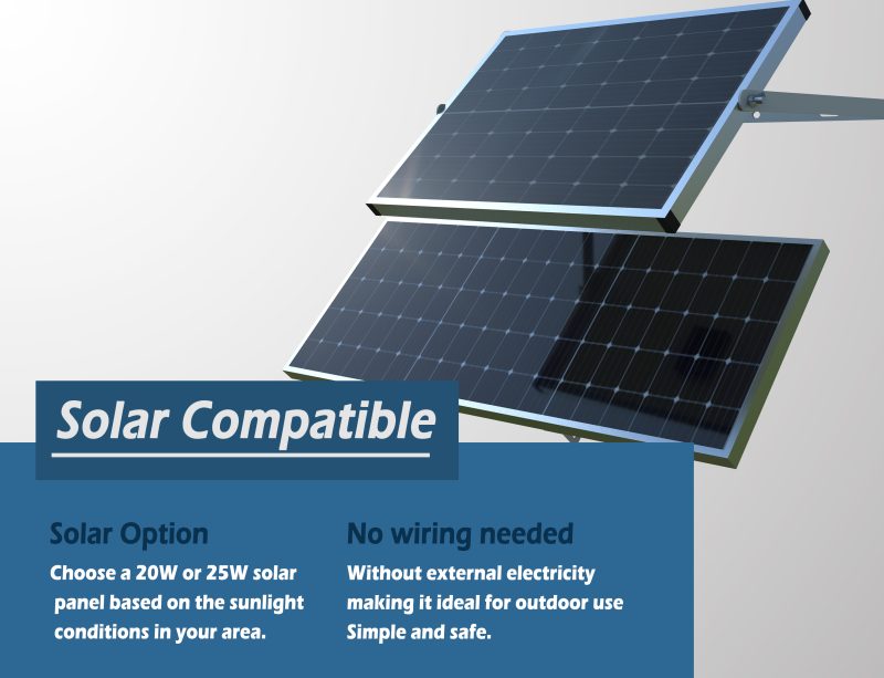 GO-600 Solar Sliding Gate Opener (Motor+Chains) - Image 5