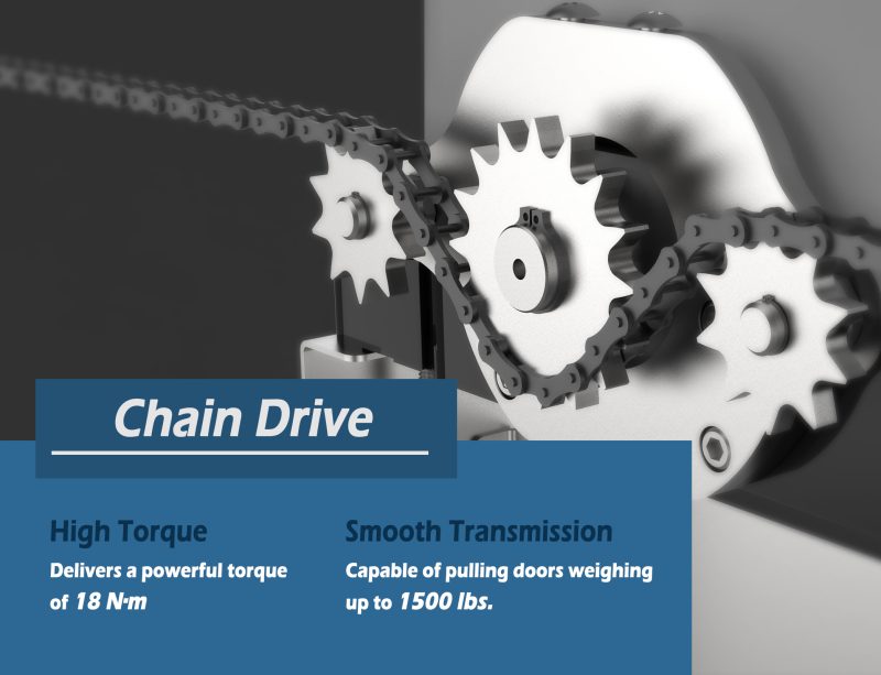 ⁦GO600 Solar Sliding Gate Opener (Chain-Drive)⁩ - الصورة ⁦2⁩