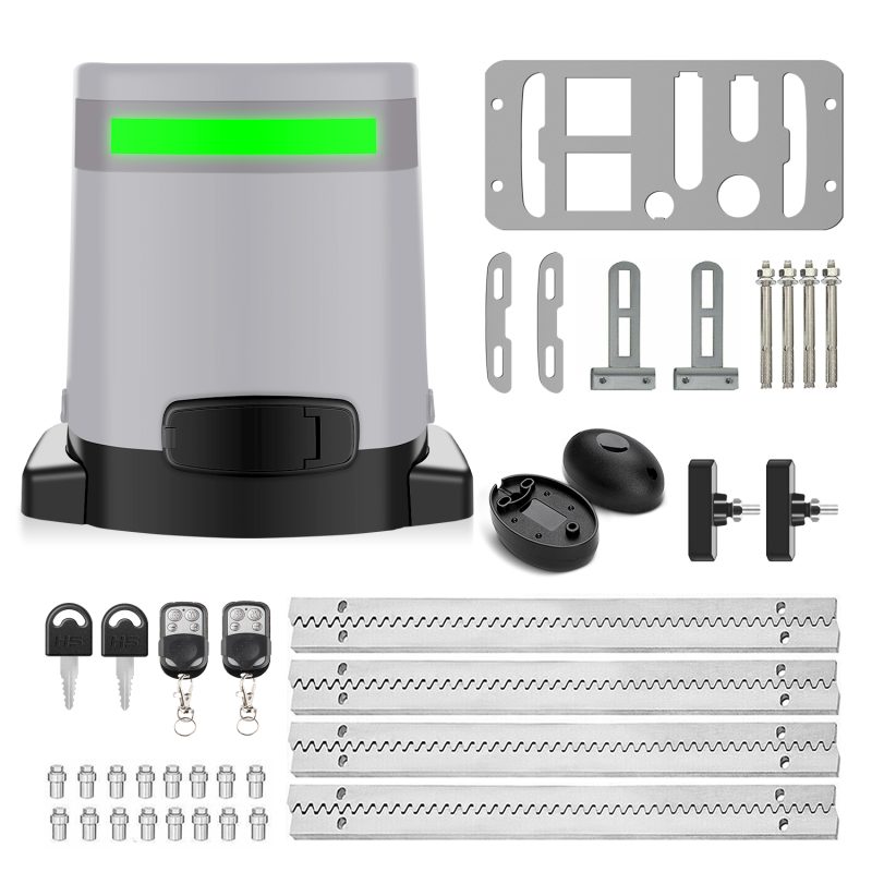 ME-GO-600R 3-in-1 Sliding Gate Opener (w/Racks, No Solar)