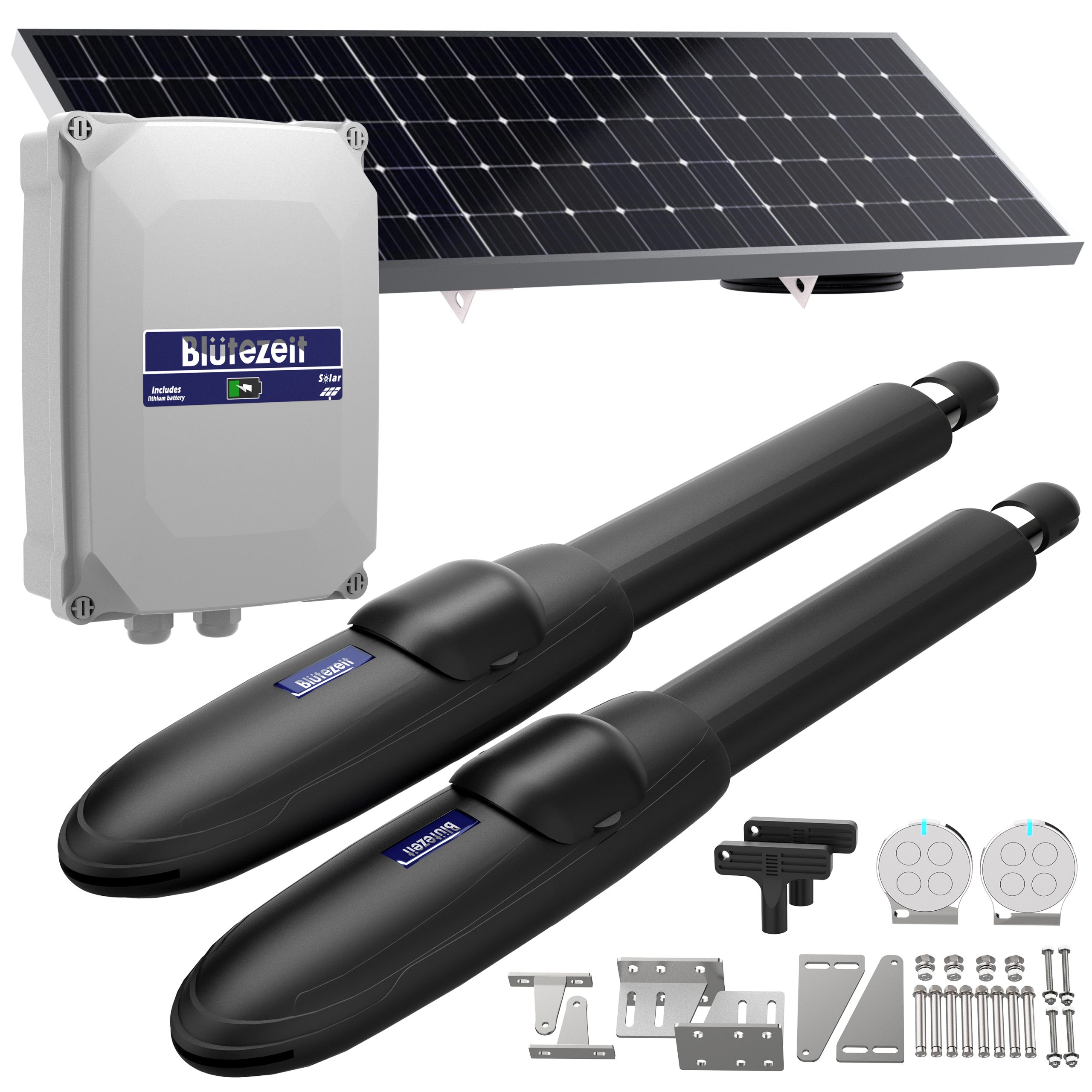 MS650 Solar Swing Gate Opener (1760lb Dual-Arm)