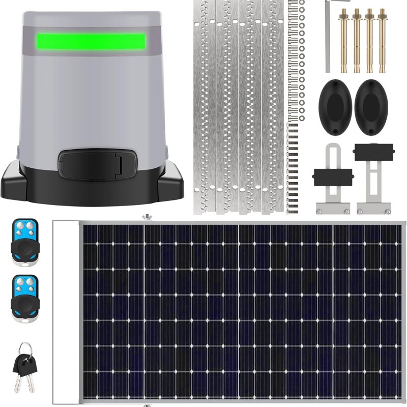 ME-GO-650RS 3-in-1 Sliding Gate Opener (Racks+25W Solarl)