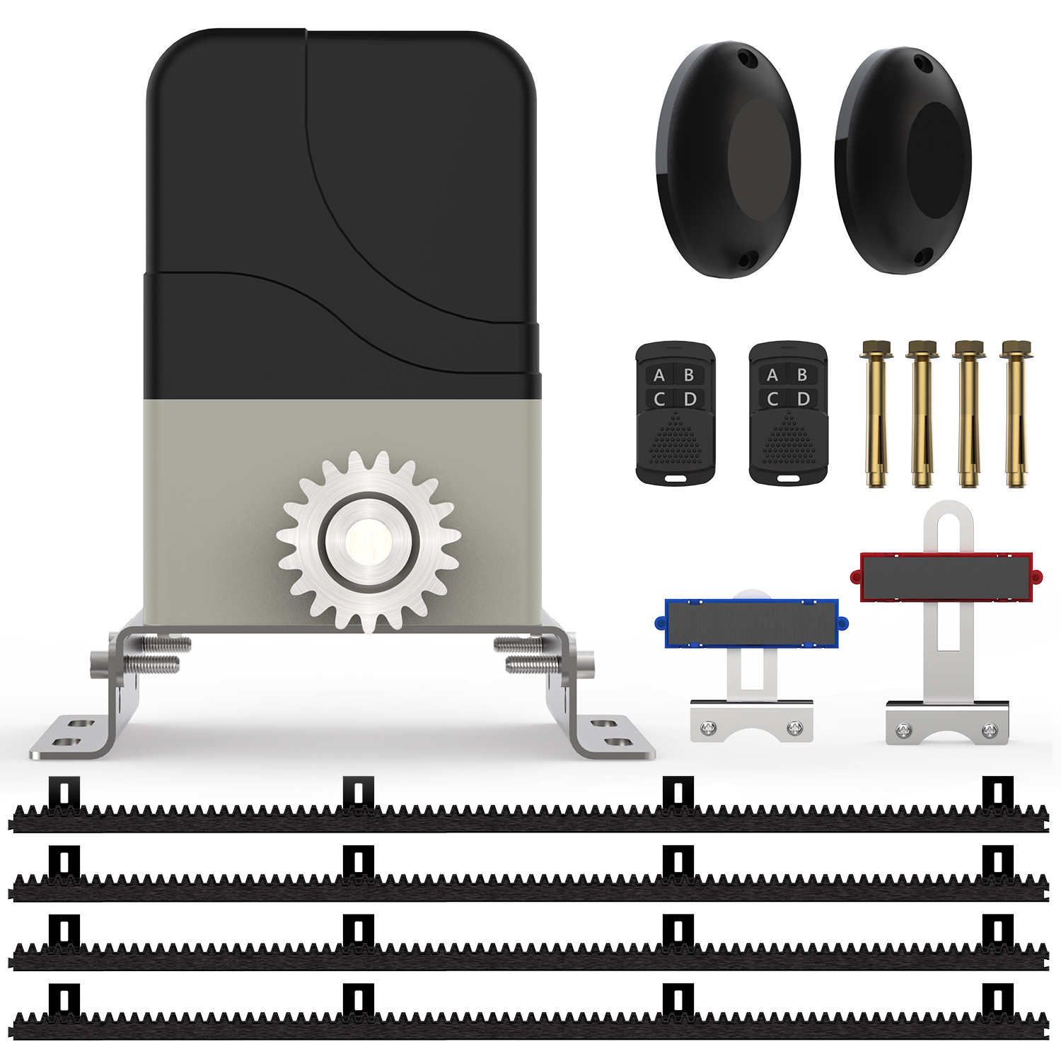 MJ-300 Sliding Gate Opener (Nylon Rack + IR Sensor)