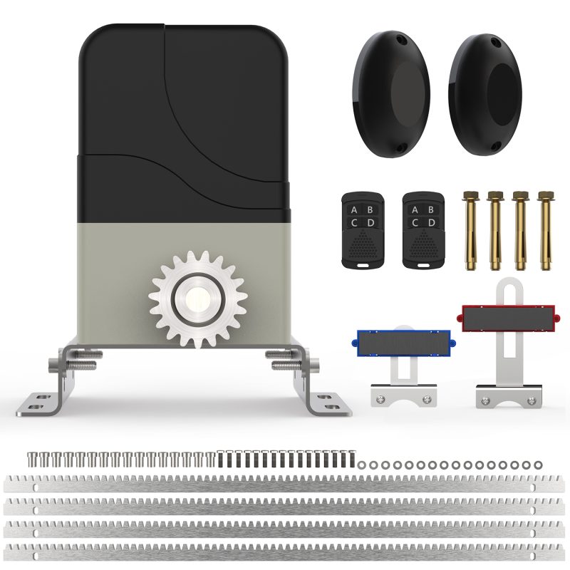 MJ-300 Sliding Gate Opener (Steel Rack + IR Sensor)