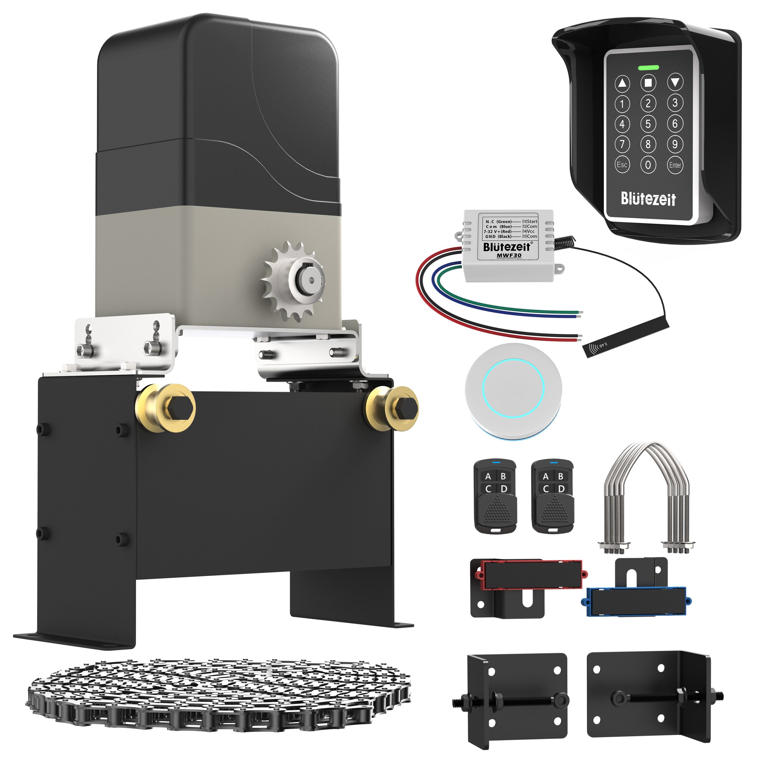 MJ-400 Gate Opener + WiFi + Keypad + Push Button