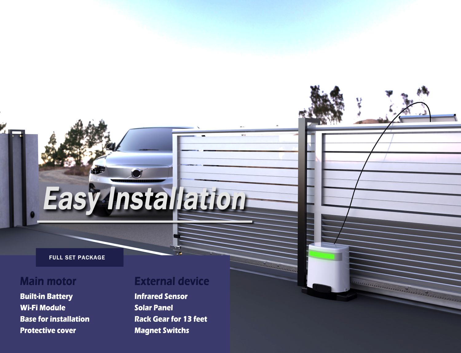 ME-GO-600 3-in-1 Sliding Gate Opener (Motor Only) – Image 3